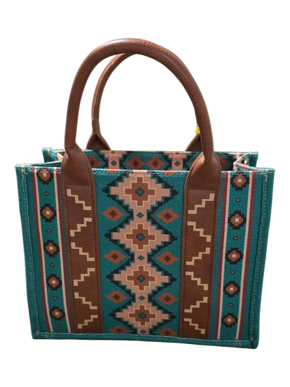 NWT Wrangler Blue-Teal Southwestern Pattern Crossbody Bag